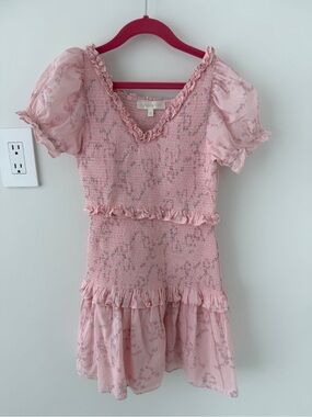 LoveShackFancy Banson Luna Rosa Fleur Dress. Girls Size 12.